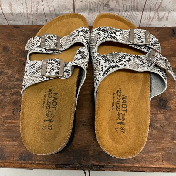 Naot Santa Barbara Snakeprint Slide Sandals New! - Picture 7 of 10